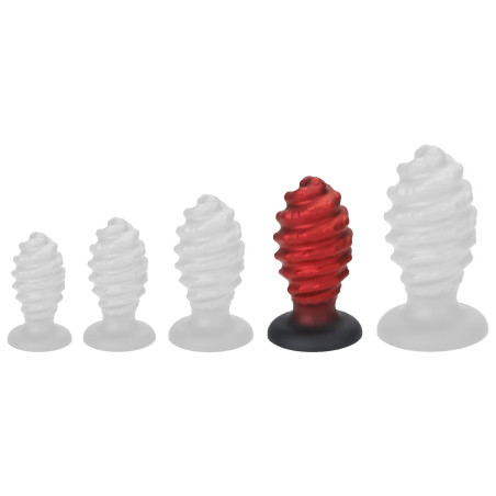 Plug Silicone TORSADO XL 12.5 x 7.2cm Rouge
