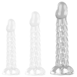 Gode Transparent SCALES MUSH L 20 x 4.5cm