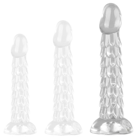 Gode Transparent SCALES MUSH L 20 x 4.5cm