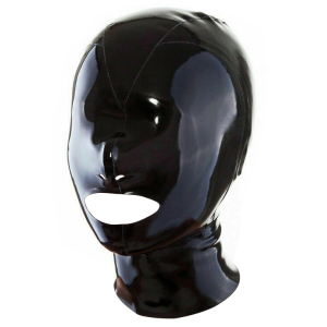 Cagoule en latex RUHOOD Noire de LateXcite