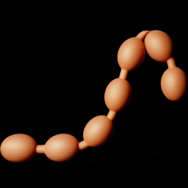 Boules anales BOLZ L 61 x 5.7 cm Orange par TheAssGasm 2