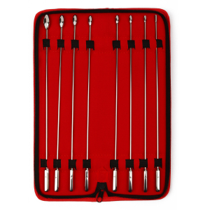 Pack de 8 Tiges d'urètre ROSUND BUD 26 cm de Mr Steel
