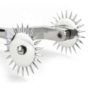 Double roue à picots TWIN WARTENBERG de Mr Steel 17 cm