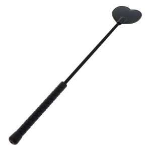 Cravache BLACK HEART 44cm Noir
