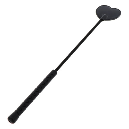 Cravache BLACK HEART 44cm Noir