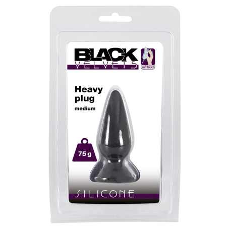 Plug lesté en silicone VELBUTT M de 8 x 3 cm  - 75 grammes