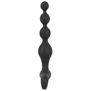 Stimulateur prostatique vibrant BEADS VELVET de 16.5 x 3.5 cm