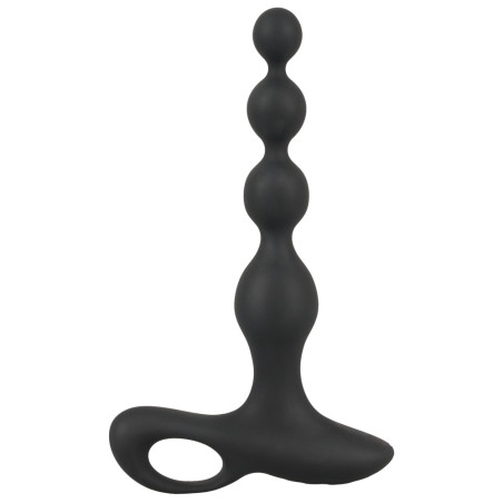 Stimulateur prostatique vibrant BEADS VELVET de 16.5 x 3.5 cm