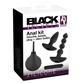 Kit anal VELVET START avec plugs et poire anale 2