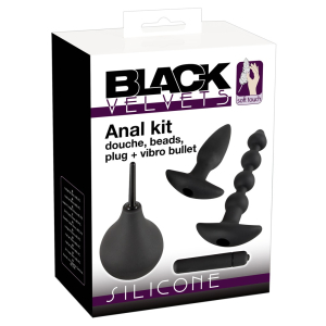 Kit anal VELVET START avec plugs et poire anale