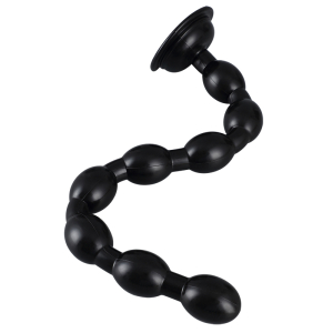 Boules anales longues AEL BEADS 47 cm Noires