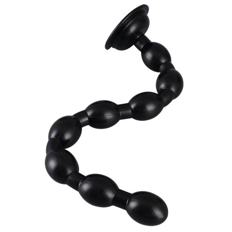 Boules anales longues AEL BEADS 47 cm Noires