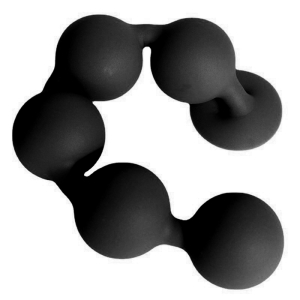 Boules anales BULBY BUTT M Couleur noire - 30 x 4.7 cm