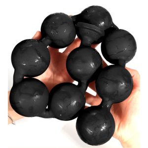 Boules anales NOCTY L noires de 65 x 5.5 cm