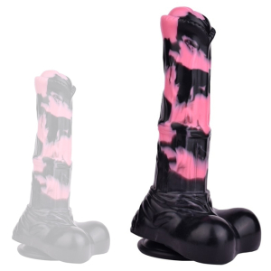 Gode Horse HURULF M 24.5 x 6.5cm Noir-Rose