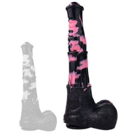 Gode Horse TINULF L 28 x 6.5cm Noir-Rose