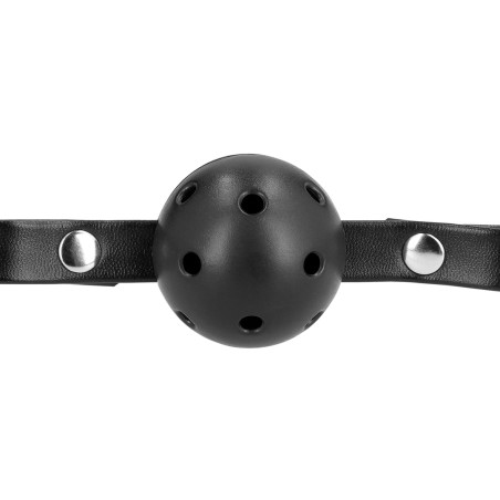Muselière avec Bâillon-boule MUZZLE GAG Noire
