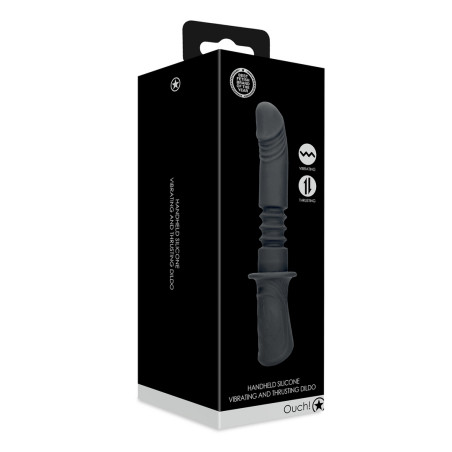 Gode Poignée Va-et-vient VIBS THRUST 18.5 x 4cm Noir