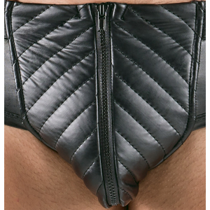 Slip sexy ouvert MATEN Noir