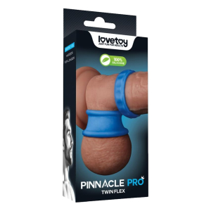 Ballstretcher en silicone TWIN FLEX Bleu - Diamètre 25 mm