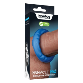 Cockring Silicone RIDGE BUMP STRETCHER Bleu 25 mm 2