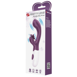Vibro Rabbit BUTTERFLY KISS 10 x 3.1cm Violet 2
