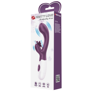 Vibro Rabbit BUTTERFLY KISS 10 x 3.1cm Violet