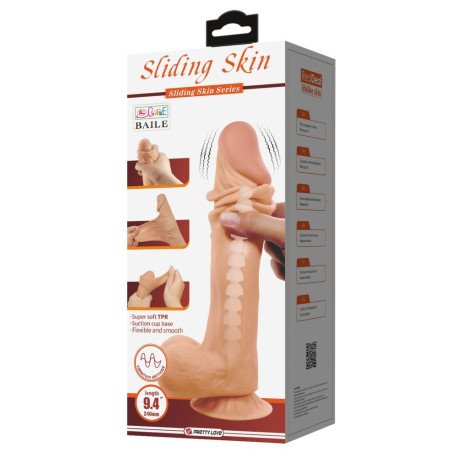Gode Vibrant Réaliste SADIK 18 x 4.8cm