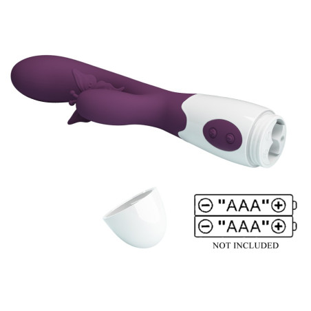 Vibro Rabbit BUTTERFLY KISS 10 x 3.1cm Violet