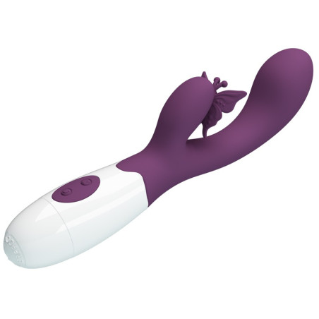 Vibro Rabbit BUTTERFLY KISS 10 x 3.1cm Violet