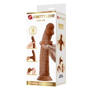 Gode réaliste marron SHARIFE 22 x 4.5 cm de Pretty Love