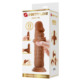 Gode Réaliste QUENTIN 15 x 3.8cm Marron 2