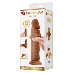 Gode Réaliste QUENTIN 15 x 3.8cm Marron