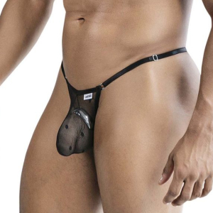 String noir AISYT avec tulle fin de Candyman