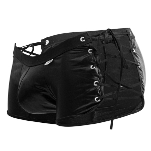Boxer sexy avec lacets TIRENIS Noir