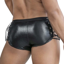 Boxer sexy avec lacets TIRENIS Noir 2