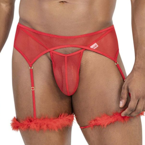 String et Porte-jarretelles VOLTIS Rouge de Candyman