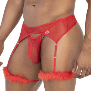 String et Porte-jarretelles VOLTIS Rouge de Candyman