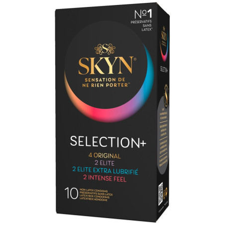 Pack Préservatifs Sans latex SELECTION+ 53mm de SKYN | Boîte de 10