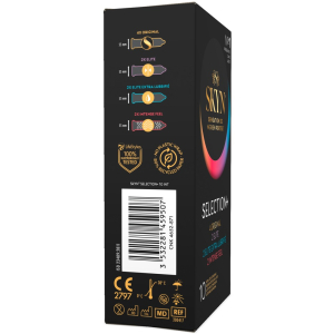Pack Préservatifs Sans latex SELECTION+ 53mm de SKYN | Boîte de 10