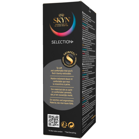 Pack Préservatifs Sans latex SELECTION+ 53mm de SKYN | Boîte de 10