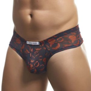 Shorty sexy LIPS CHEEKY Noir-Rouge