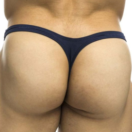String BULGE THONG Bleu marine 2