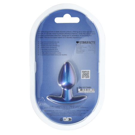 Plug en Silicone METALLY S 5 x 2.7cm Bleu