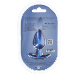 Plug en Silicone METALLY M 6.5 x 3.3cm Bleu