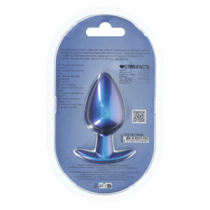 Plug en Silicone METALLY L 7.5 x 4cm Bleu