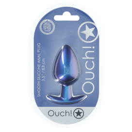 Plug en Silicone METALLY L 7.5 x 4cm Bleu 2