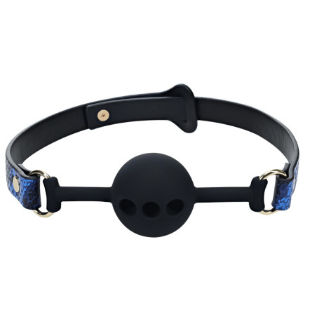 Bâillon-Boule FLORENCE 41mm Bleu