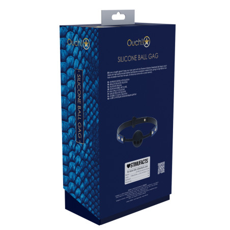 Bâillon-Boule FLORENCE 41mm Bleu