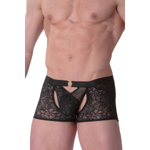 Boxer String Dentelle PURE SEDUCTION WOH Noir